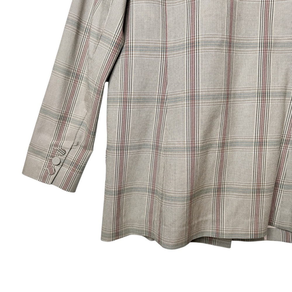 Cabi Sleuth Structured Plaid #5470 Women’s Double Breasted Longline Blazer Sz 10 - Picture 15 of 15